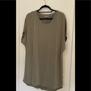 Silky taupe blouse/dress